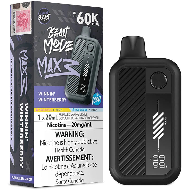 Flavour Beast Disposable Mode Max 3 60K Winnin’ Winterberry Iced ONT