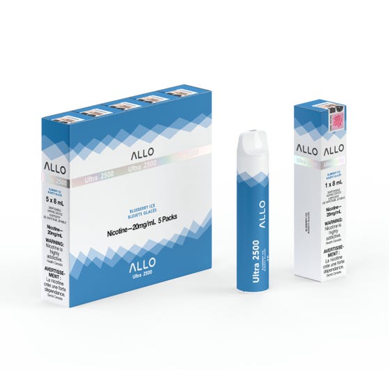 Allo Ultra Disposable 2500 Blueberry Ice (20mg) ONT