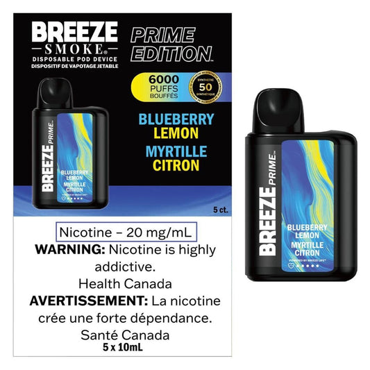 Breeze Prime 6000 Disposable Blueberry Lemon