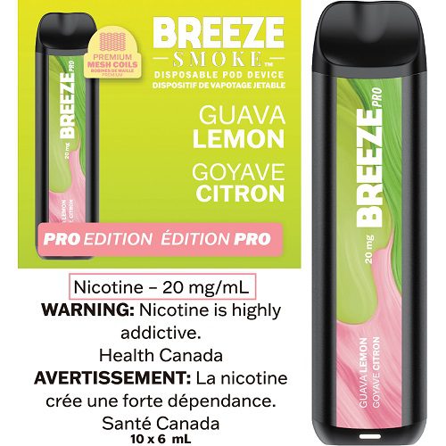 Breeze Smoke S50 Disposable Guava Lemon 6ml