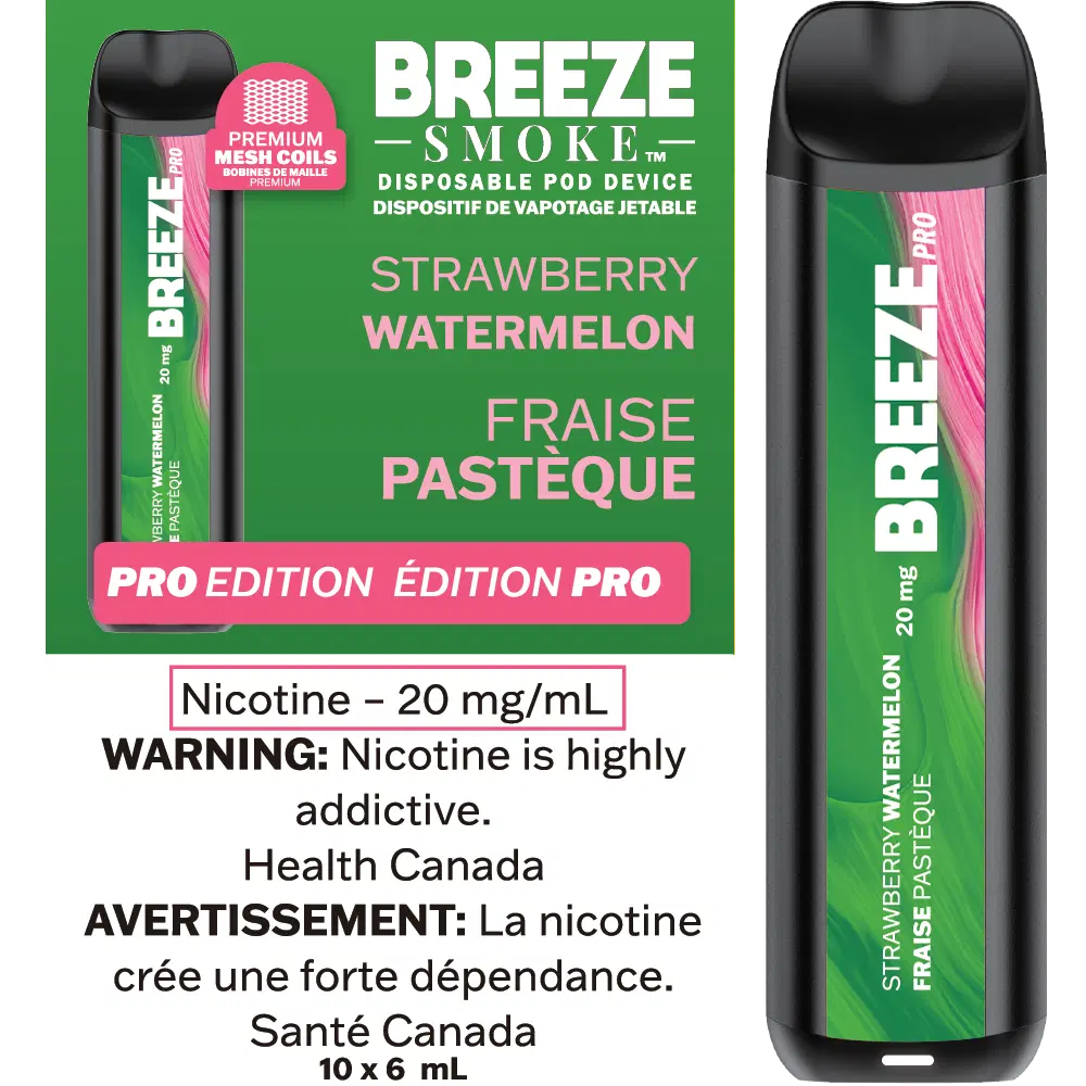 Breeze Smoke S50 Disposable Strawberry Watermelon 6ml