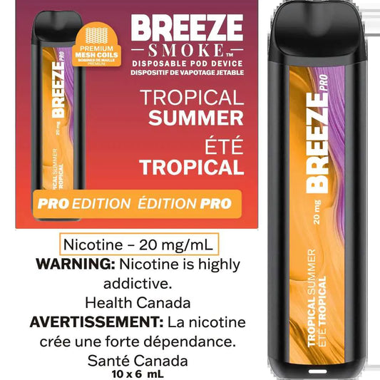 Breeze Smoke Pro Disposable Tropical Summer 6ml