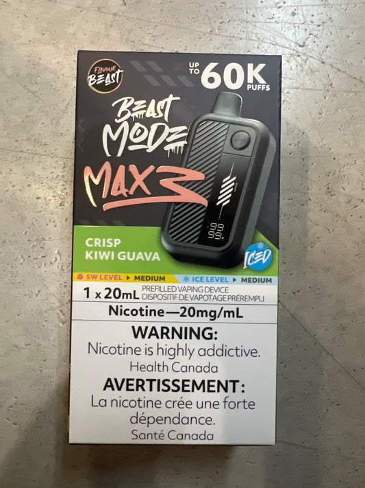 Flavour Beast Disposable Mode Max 3 60K Crisp Kiwi Guava Ice
