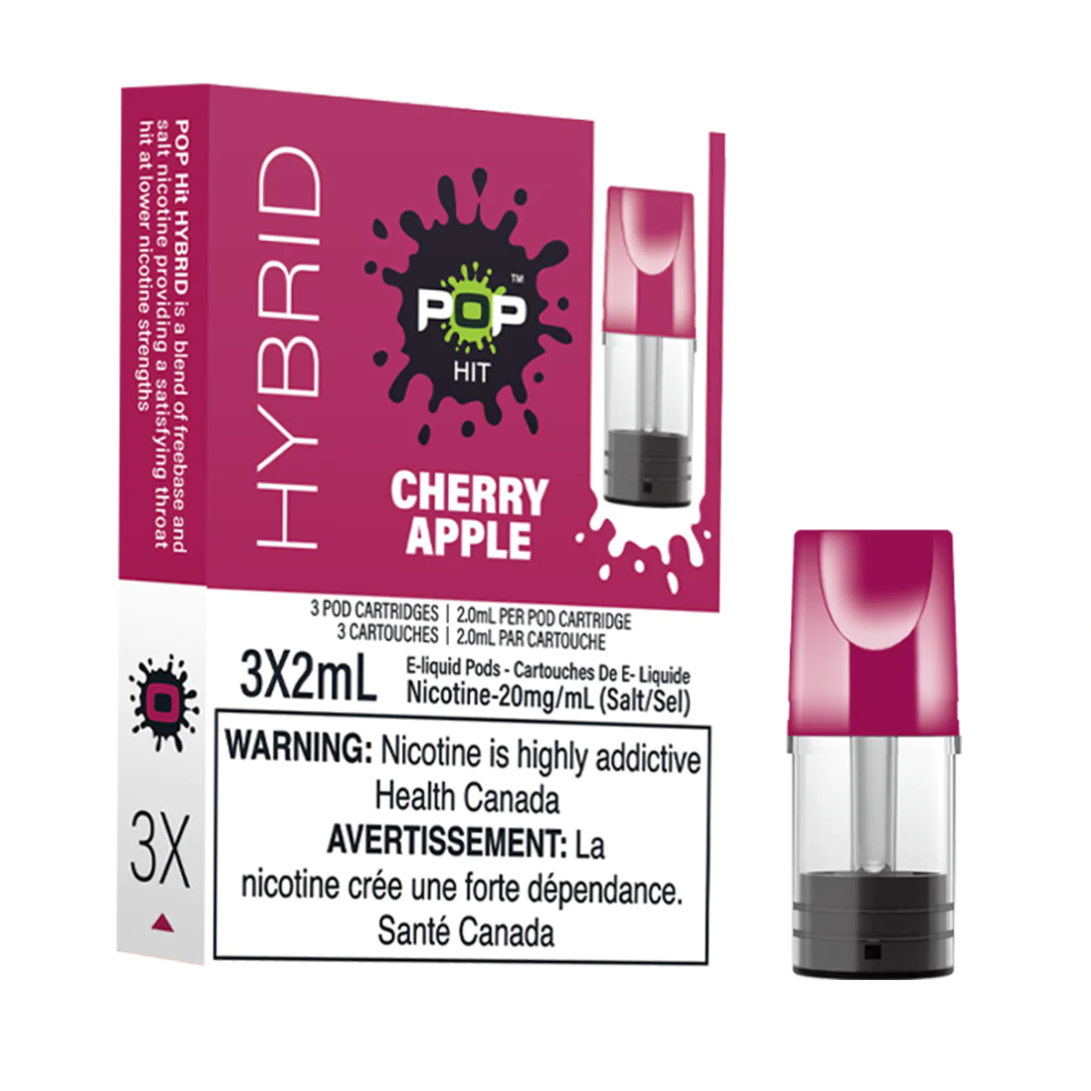 Pop Vapor Hybrid PODS Cherry Apple (3x2ml)