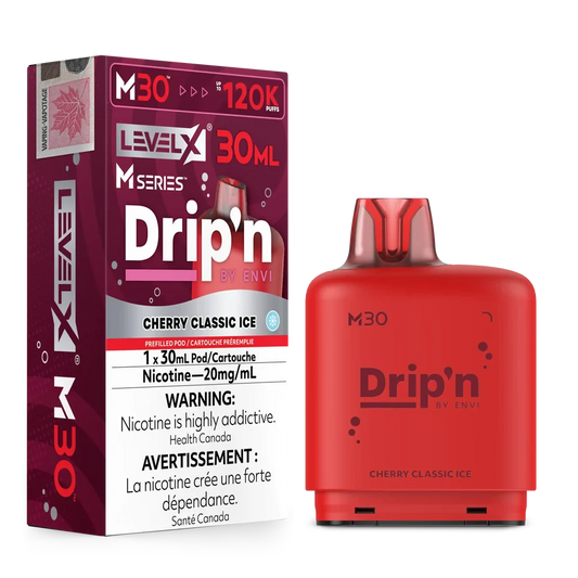 Level X Drip’n M Series Pod 30ml Cherry Classic Ice