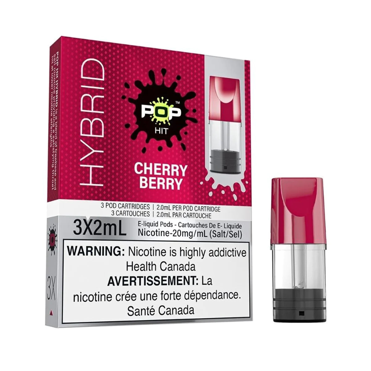 Pop Vapor Hybrid PODS Cherry Berry (3x2ml)