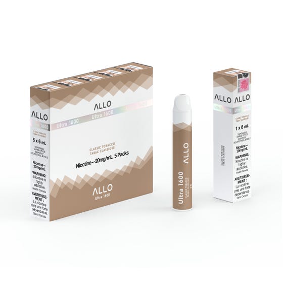 Allo Ultra Disposable 1600 Classic Tobacco ONT