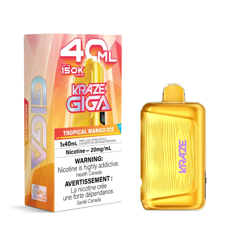 Kraze Giga 150K Disposable Tropical Mango Ice