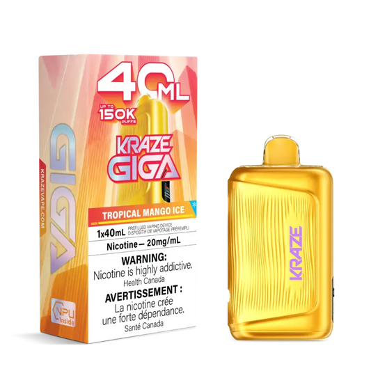 Kraze Giga 150K Disposable Tropical Mango Ice