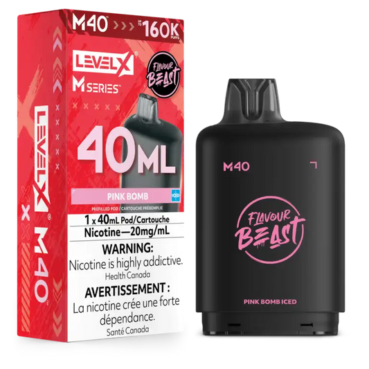 Level X Flavour Beast M Series Pod 40ml Pink Bomb Iced