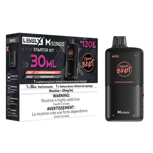 Level X Flavour Beast M Series Starter Kit Packin’ Peach Berry