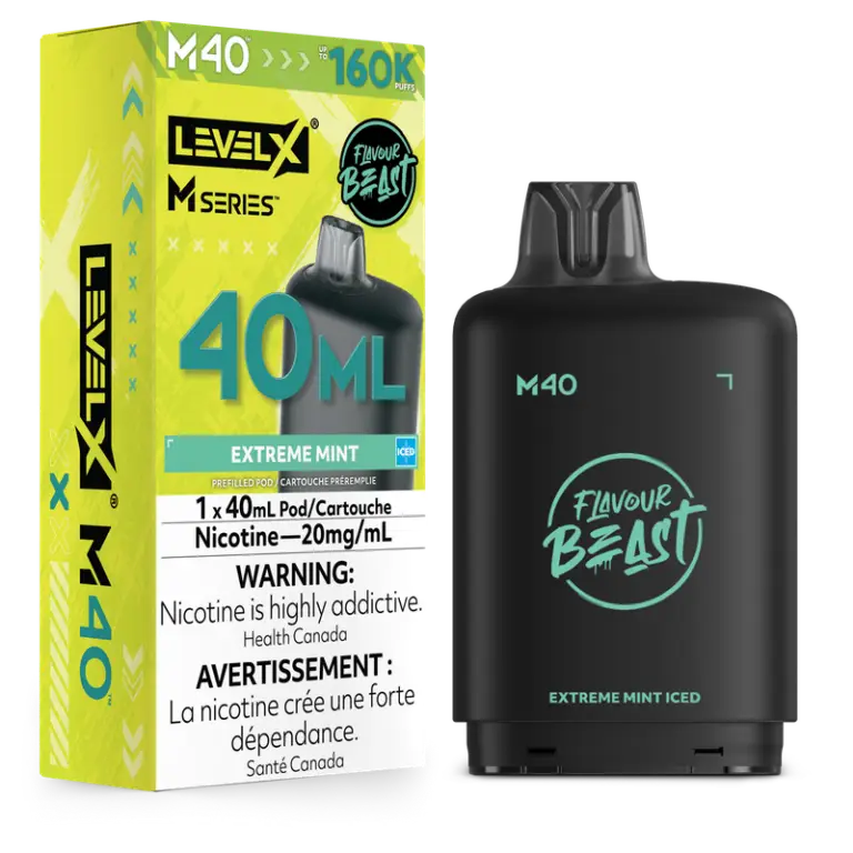 Level X Flavour Beast M Series Pod 40ml Extreme Mint Iced