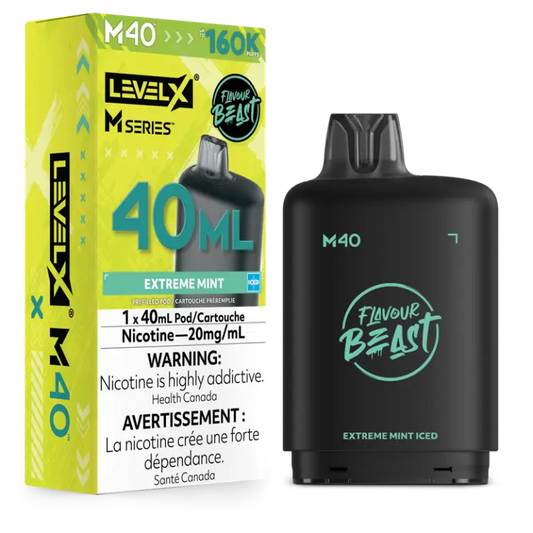 Level X Flavour Beast M Series Pod 40ml Extreme Mint Iced