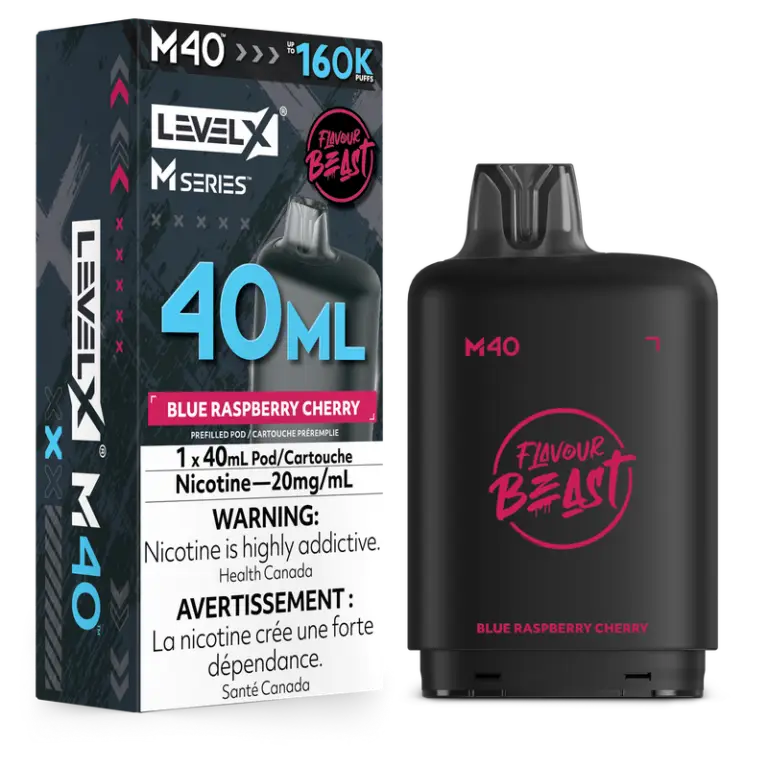 Level X Flavour Beast M Series Pod 40ml Blue Raspberry Cherry