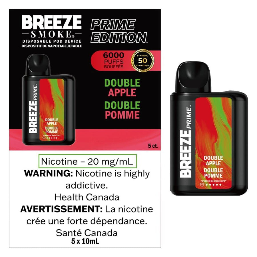 Breeze Prime 6000 Disposable Double Apple