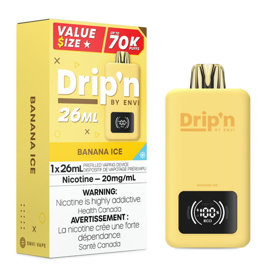 Drip’n By Envi Disposable 70K Banana Ice ONT