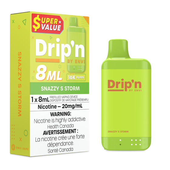 Drip’n By Envi Disposable 16K Snazzy S Storm ONT