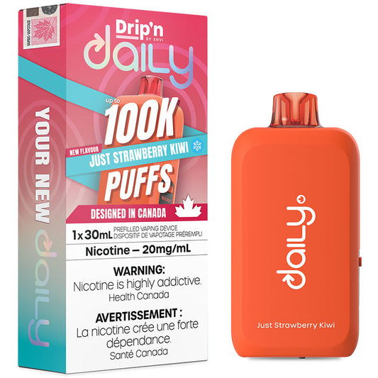 Drip’n By Envi Disposable Daily 100K Just Strawberry Kiwi Iced
