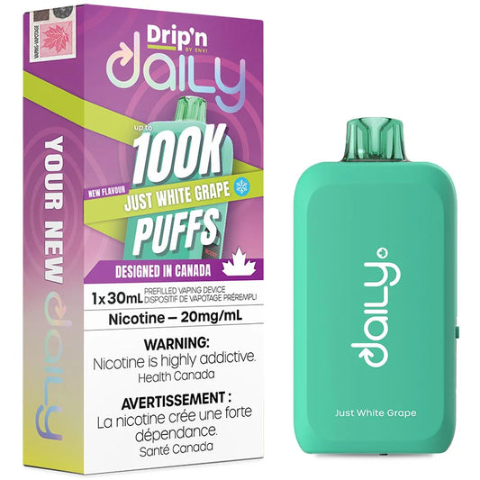 Drip’n By Envi Disposable Daily 100K Just White Grape