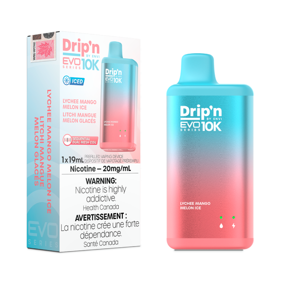 Drip’n By Envi Disposable EVO10K Lychee Mango Melon Ice