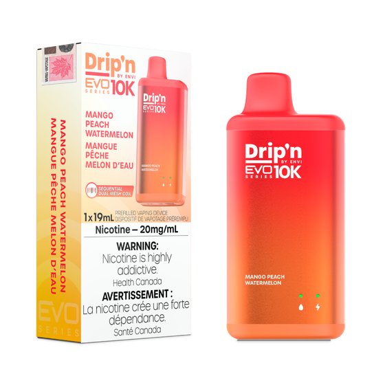 Drip’n By Envi Disposable EVO10K Mango Peach Watermelon