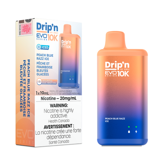 Drip’n By Envi Disposable EVO10K Peach Blue Razz Ice