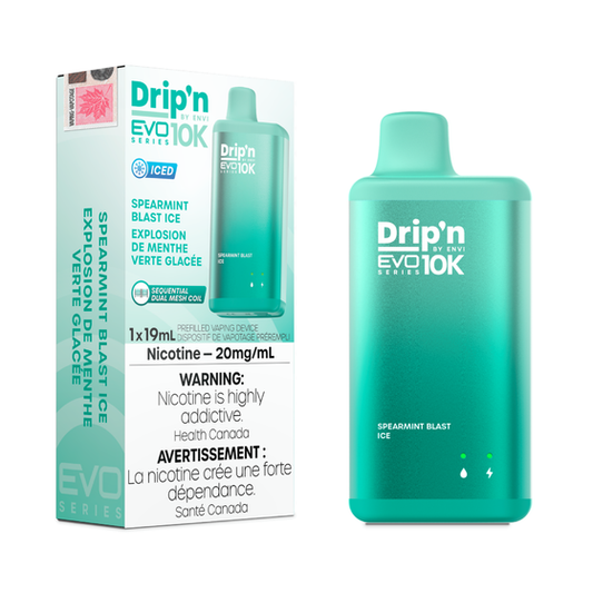 Drip’n By Envi Disposable EVO10K Spearmint Blast Ice