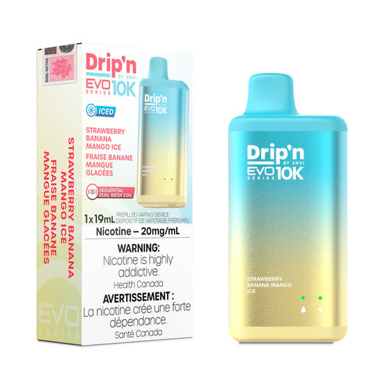 Drip’n By Envi Disposable EVO10K Strawberry Banana Mango Ice