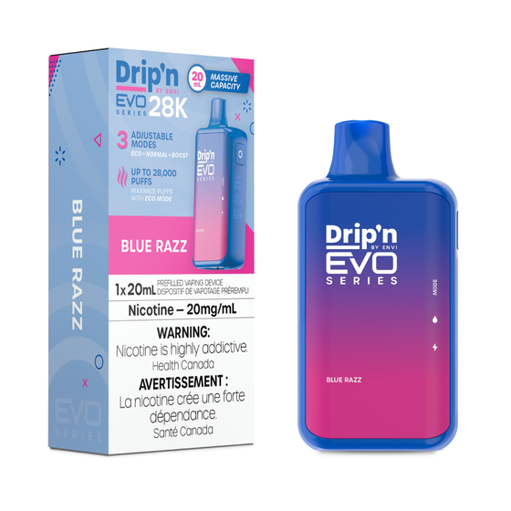 Drip’n By Envi Disposable EVO28K Blue Razz ONT