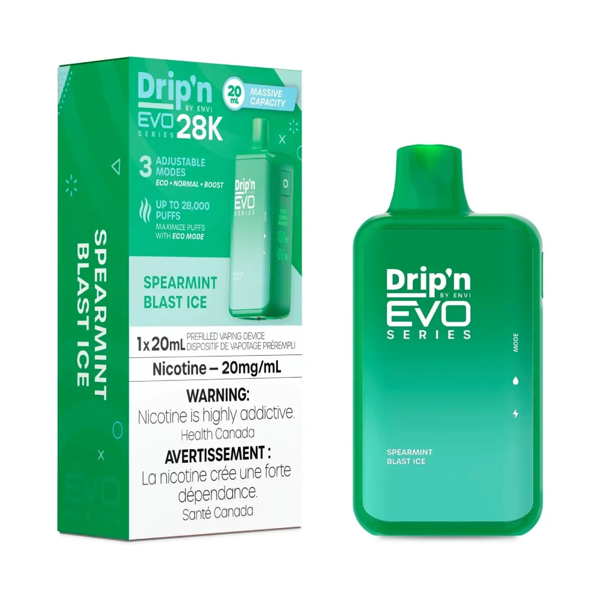 Drip’n By Envi Disposable EVO28K Spearmint Blast Ice ONT