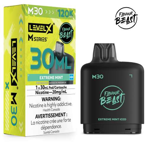 Level X Flavour Beast M Series Pod 30ml Extreme Mint Iced