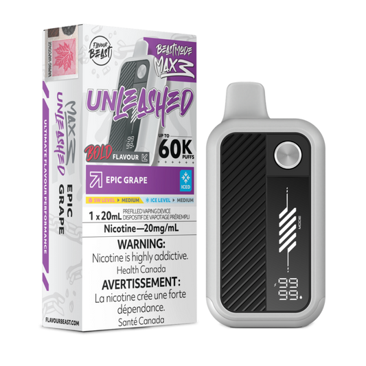 Flavour Beast Disposable Mode Max 3 60K Unleashed Epic Grape ONT