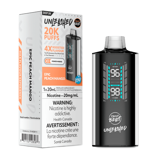 Flavour Beast Disposable Unleashed 20K Epic Peach Mango ONT