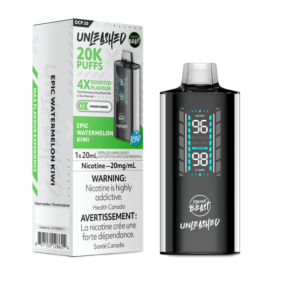 Flavour Beast Disposable Unleashed 20K Epic Watermelon Kiwi ONT