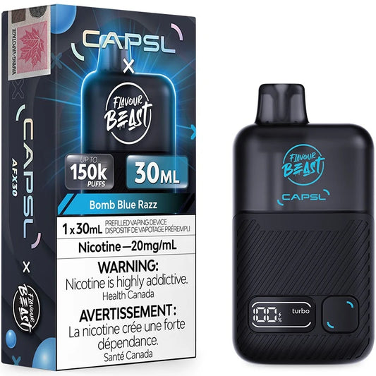 CAPSL AFX30 FB 150K Disposable Bomb Blue Razz
