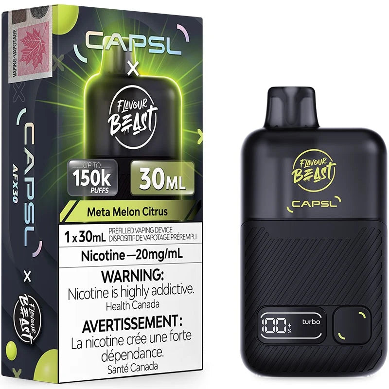 CAPSL AFX30 FB 150K Disposable  Meta Melon Citrus Iced