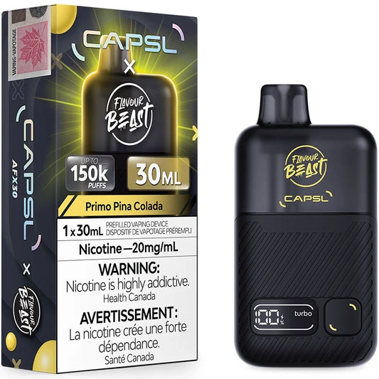 CAPSL AFX30 FB 150K Disposable Primo Pina Colada Iced
