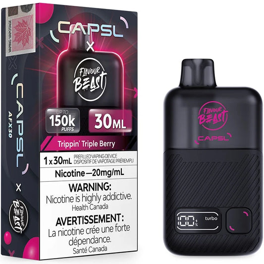 CAPSL AFX30 FB 150K Disposable Trippin’ Triple Berry