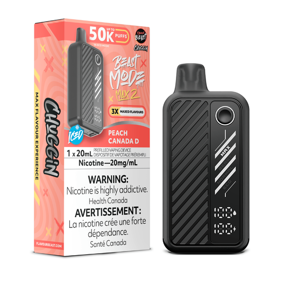 Flavour Beast Disposable Mode Max 2 50K Peach Canada D Iced ONT