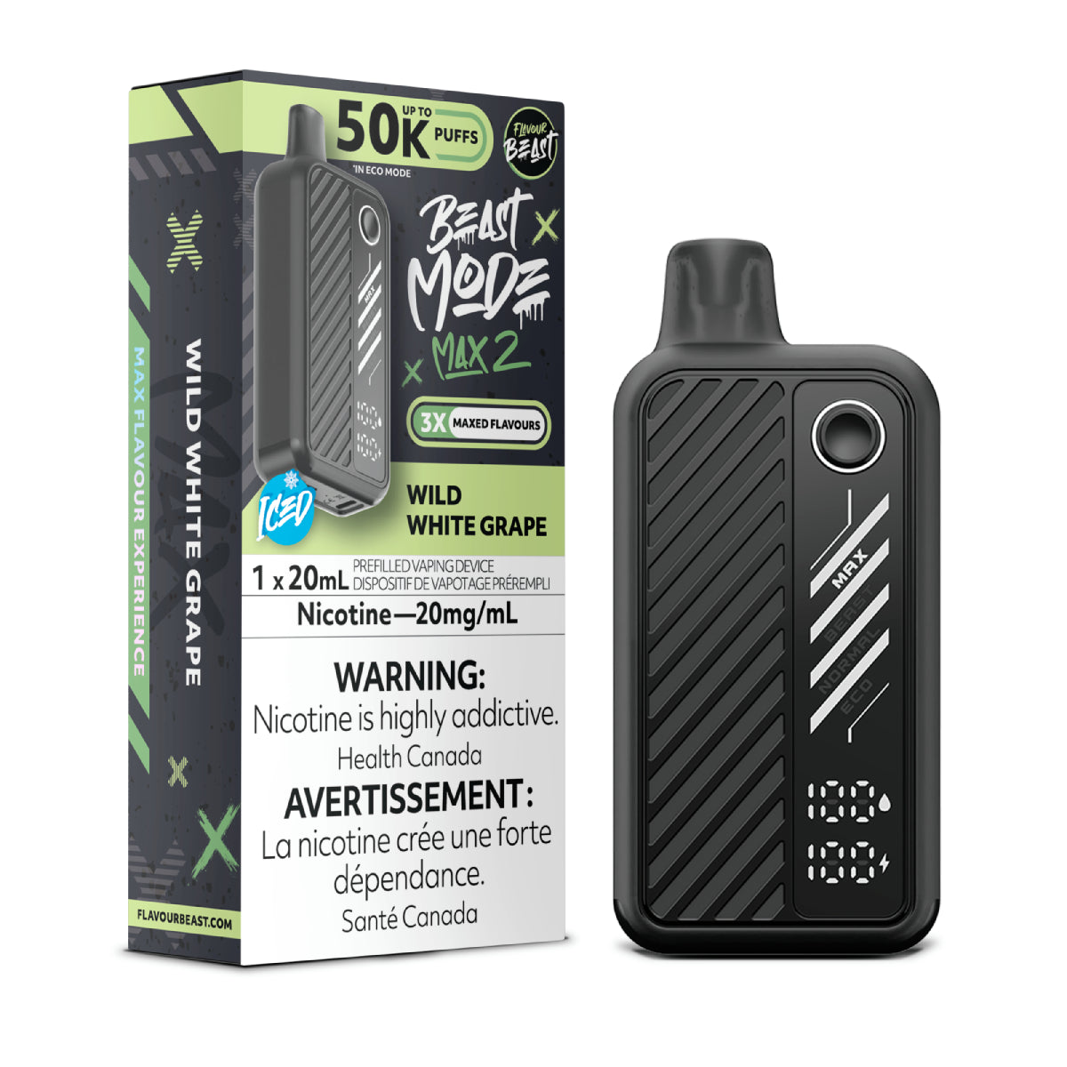 Flavour Beast Disposable Mode Max 2 50K Wild White Grape ONT
