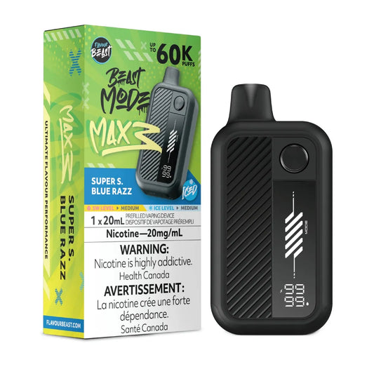Flavour Beast Disposable Mode Max 3 60K Super Sour Blue Razz