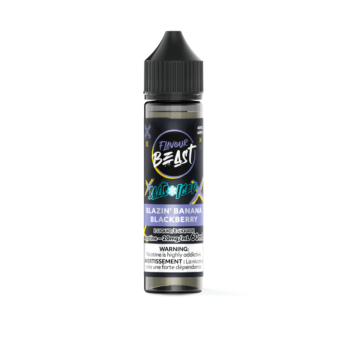 Flavour Beast Salts Blazin’ Banana Blackberry ONT