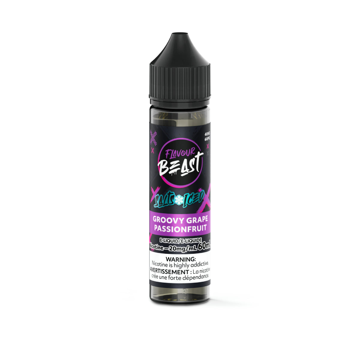 Flavour Beast Salts Groovy Grape Passionfruit ONT