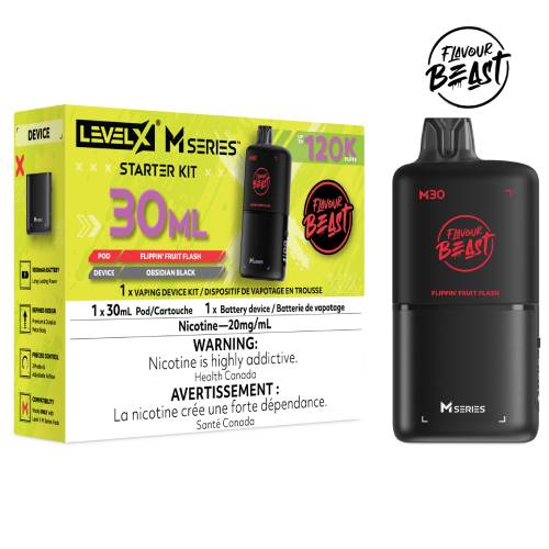Level X Flavour Beast M Series Starter Kit Flippin’ Fruit Flash