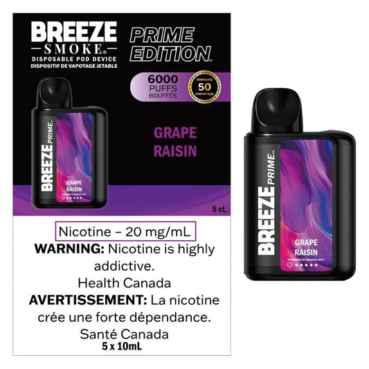 Breeze Prime 6000 Disposable Grape