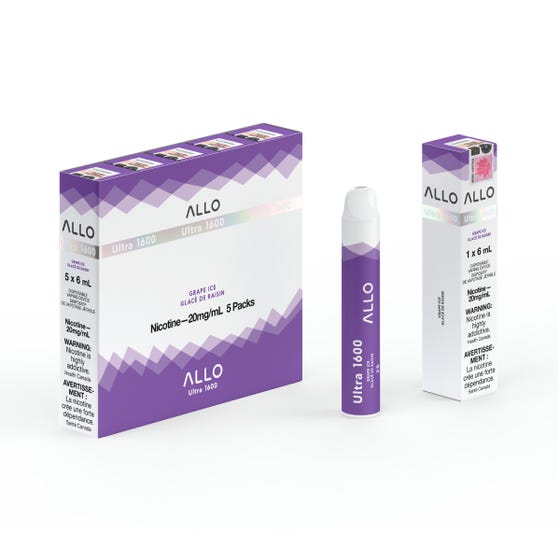 Allo Ultra Disposable 1600 Grape Ice ONT