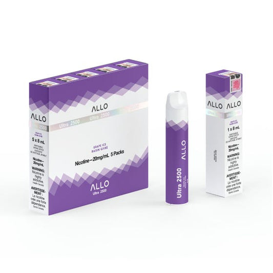 Allo Ultra Disposable 2500 Grape Ice (20mg)