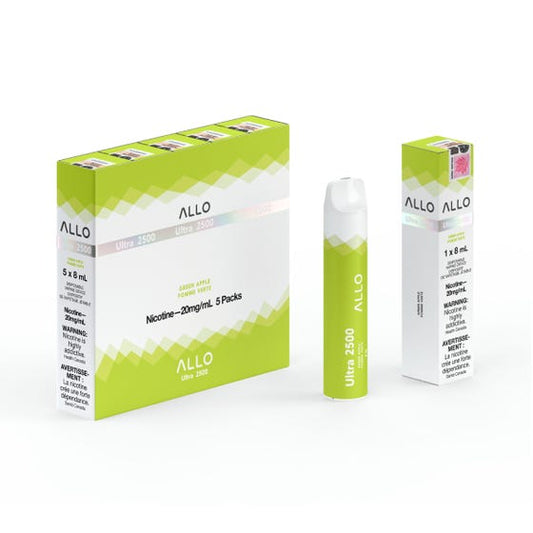 Allo Ultra Disposable 2500 Green Apple (20mg) ONT