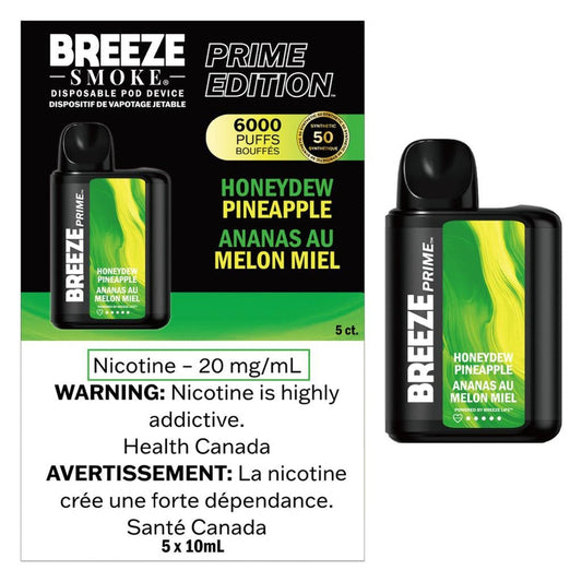 Breeze Prime 6000 Disposable Honeydew Pineapple