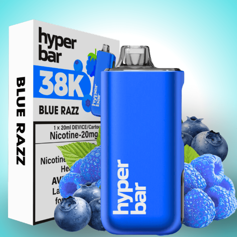 Hyper Bar 38K Disposable Blue Razz ONT